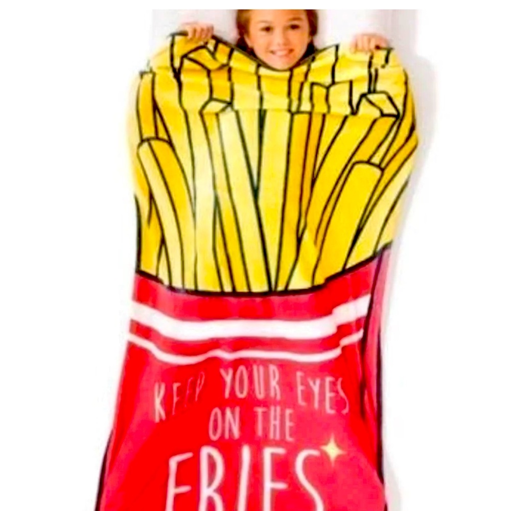 Justice French Fry Sleeping Bag Blanket Super Soft